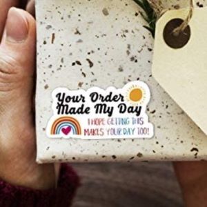 🍂Your order made my day stickers  sticker seal for small business package